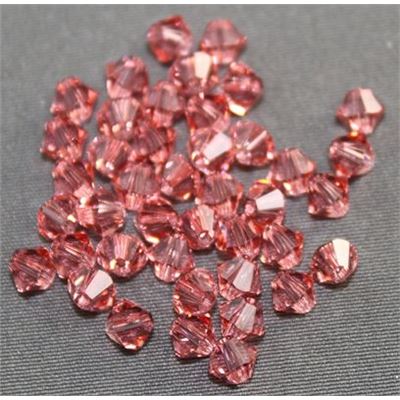 Swarovski Crystal 5328 Bicone Rose Peach 4mm 
