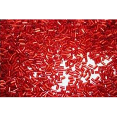 Bugle Twist 10/0 Silver Lined Ruby Transparent 2mm - Minimum 12g