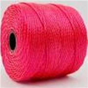 S-Lon Bead Cord Bright Coral 77 yards
