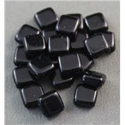 CzechMates Tile Bead 6mm Jet