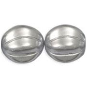 Melon Round Pearl Coat Platinum 14mm