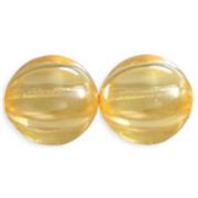 Melon Round Pearl Coat Moscato 14mm