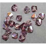 Swarovski Crystal 5328 Bicone Lilac Shadow 6mm 