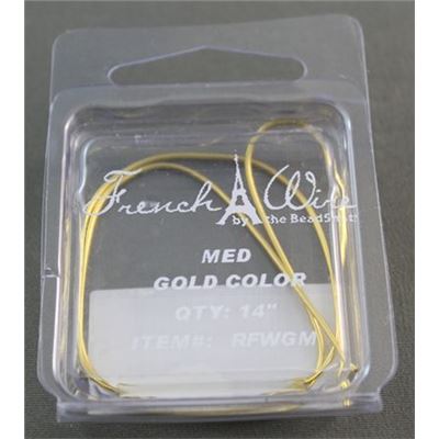 French Wire  Medium 0.9mm Gold (35.5cm) ea