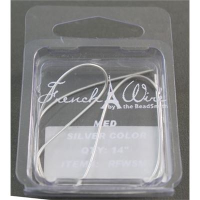 French Wire  Medium 0.9mm Silver (35.5cm) ea
