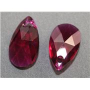 Swarovski Crystal 6106 Pear Shaped Pendant Ruby 16mm 