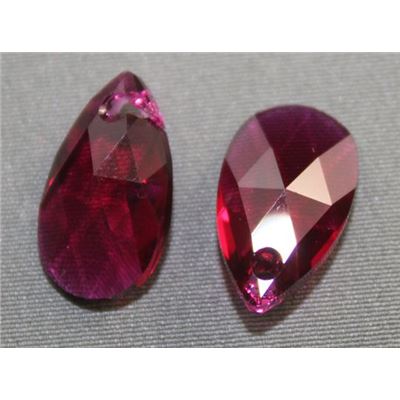Swarovski Crystal 6106 Pear Shaped Pendant Ruby 16mm 