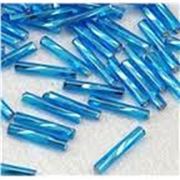 Bugle Twist Aqua Silver Lined 12mm gram