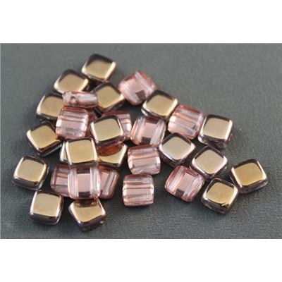 CzechMates Tile Bead 6mm Apollo Gold ea.