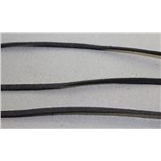 Faux  Suede Cord Black 3mm x 1.5mm per metre