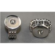 Adjustable Chunk Rings Silver ea.