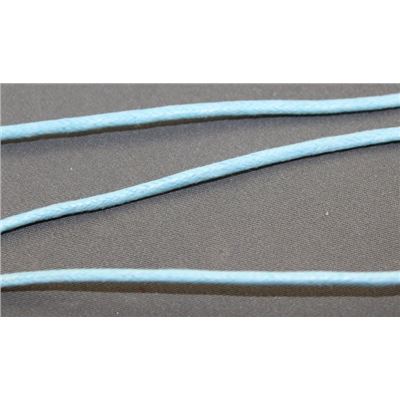 Waxed Cord 2mm Skyblue per metre