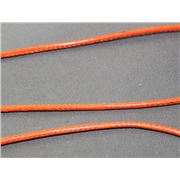 Waxed Cord 2mm Orange per metre