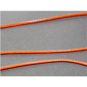 Waxed Cord 2mm Orange per metre