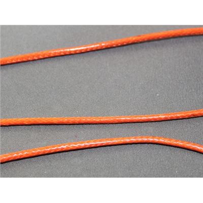Waxed Cord 2mm Orange per metre