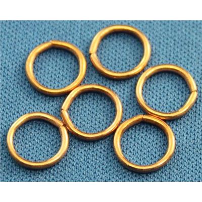 Jump Rings Pink Copper 8mm ea