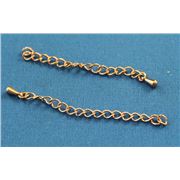 Chain End Pink Copper 5cm each