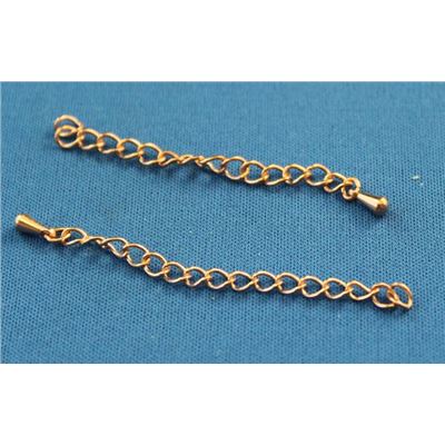 Chain End Pink Copper 5cm each