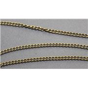 Chain Antique Brass Metallic FC479AB Flat Curb 4x3mm per metre