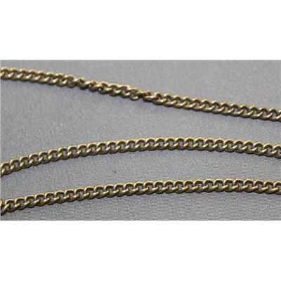 Chain Antique Brass Metallic FC479AB Flat Curb 4x3mm per metre