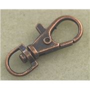 Clasp Parrot  Swivel Antique Copper 38x16mm ea