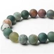 Semi Precious Strand Frosted Indian Agate Round 6mm