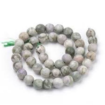 Semi Precious Strand Faceted Peace Jade Round 6mm (approx 63 beads) each