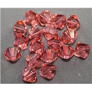 Swarovski Crystal 5328 Bicone Rose Peach 8mm