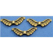 Angel Wings - Antique Bronze 24x8mm ea