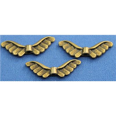 Angel Wings - Antique Bronze 24x8mm ea