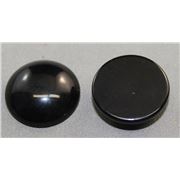 Semi Precious Black Onyx Cabochons 24mm ea.
