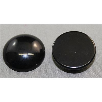 Semi Precious Black Onyx Cabochons 24mm ea.