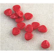 Rose Petal 8x7mm Opaque Red ea