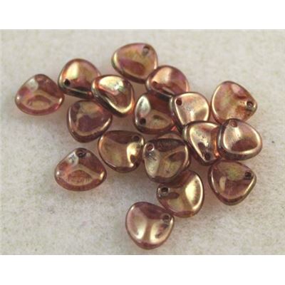 Rose Petal 8x7mm Luster Rose/Gold Topaz ea