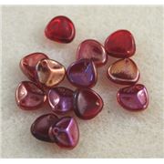 Rose Petals 8x7mm Twilight - Siam Ruby ea