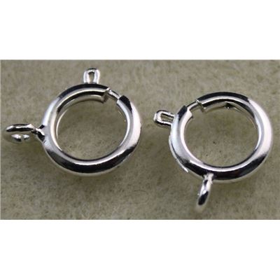 Clasp Bolt Ring Silver 12mm ea