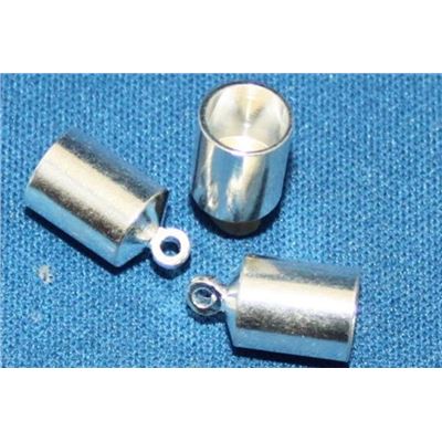 Barrel End Caps Silver 3mm ea