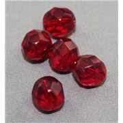 Firepolished Crystal Ruby Red 8mm ea
