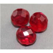 Firepolished Crystal Ruby Red 12mm ea