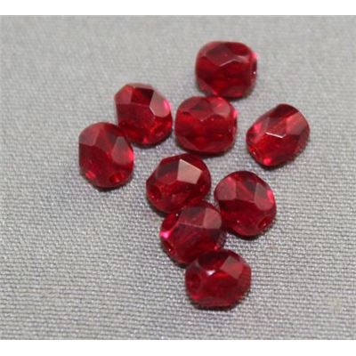 Firepolished Crystal Ruby Red 4mm ea