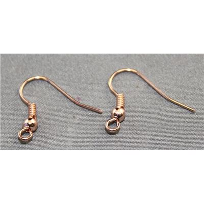 Earrings  Large hooks (per pair) Rose Gold  ea