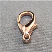 Lobster Clasp Rose Gold 12x6mm ea