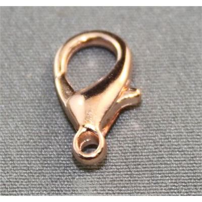 Lobster Clasp Rose Gold 15x9mm ea
