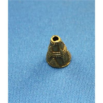 Bead Cap Flower Antique Gold 11mm ea