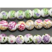 Porcelain 8mm Rounds - Assorted Colours ea.