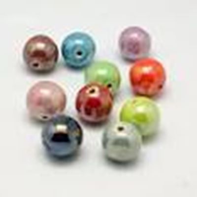 Porcelain 14mm Rounds - Assorted Colours ea.