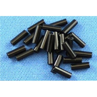 Bugle Black Silver Lined 6mm - Minimum 12g