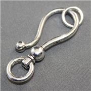 Clasp Large S Clasp Antique Silver 35mm ea