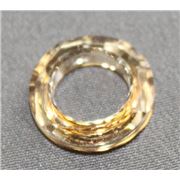 Swarovski Crystal 4139 Ring Golden Shadow 14mm 