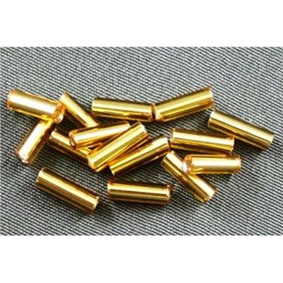 Bugle Gold Silver Lined 6mm - Minimum 12g